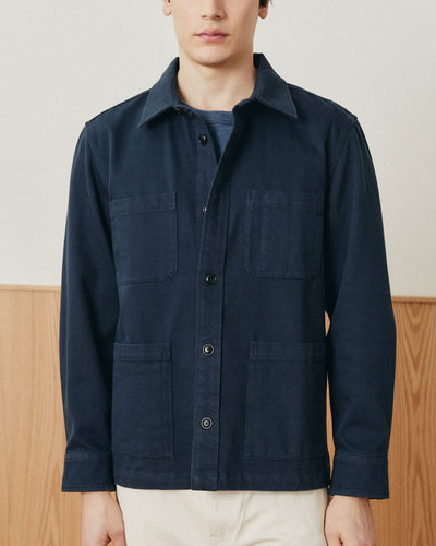 Misha Overshirt - Navy-Overshirts-Black Q-Corridor