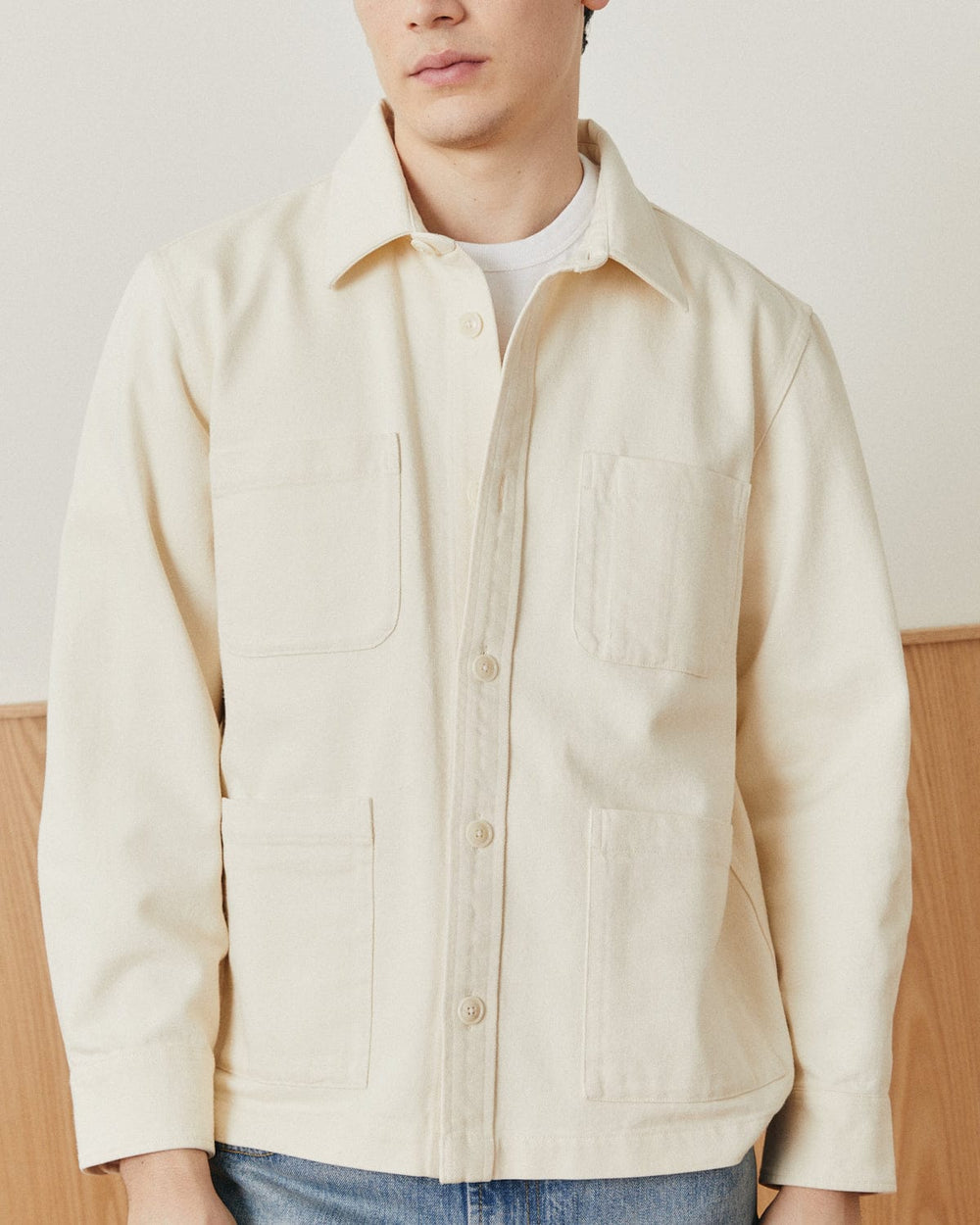 Misha Overshirt - Natural-Overshirts-Black Q-Corridor
