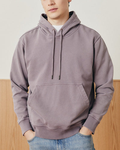 French Terry Hoodie - Purple-Sweatshirt-Siena-Corridor