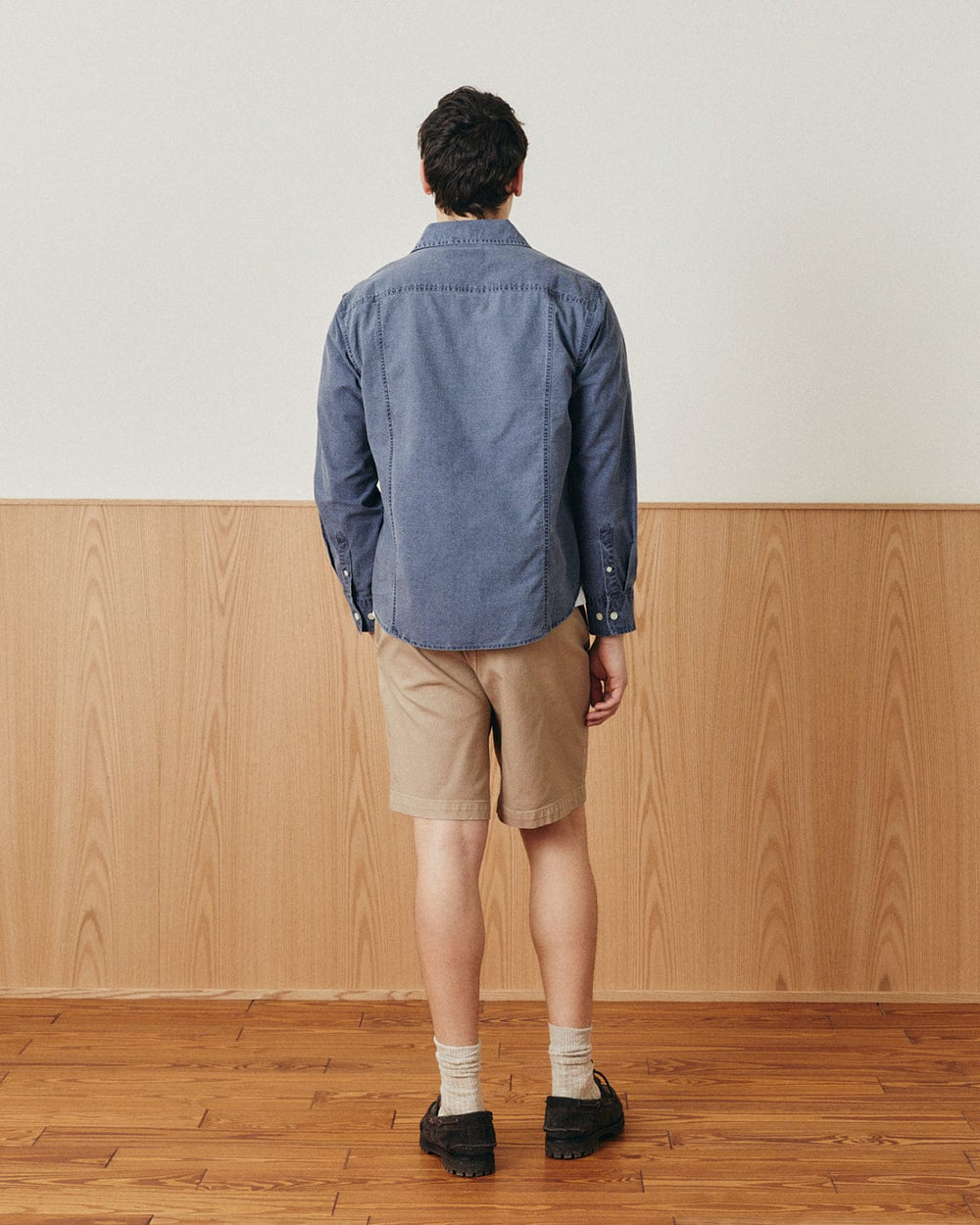Pigment Dye Canvas LS - Navy-LS w/ 2 Chest Pockets-Original Madras Trading Co. (OMTC)-Corridor
