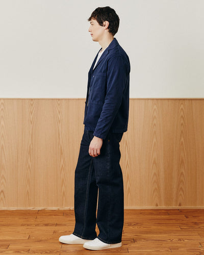Twill Blazer - Navy-3 Button Blazer-Somelos-Corridor