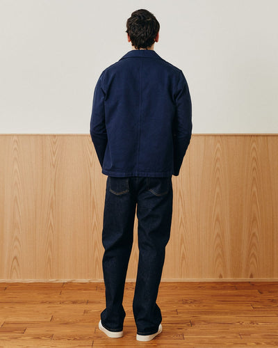 Twill Blazer - Navy-3 Button Blazer-Somelos-Corridor
