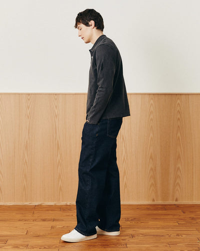LS Pique Polo - Black-Polo LS-Siena-Corridor