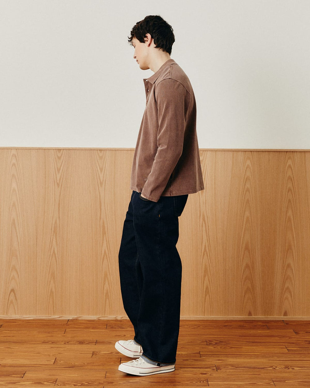 LS Pique Polo - Brown-Polo LS-Siena-Corridor