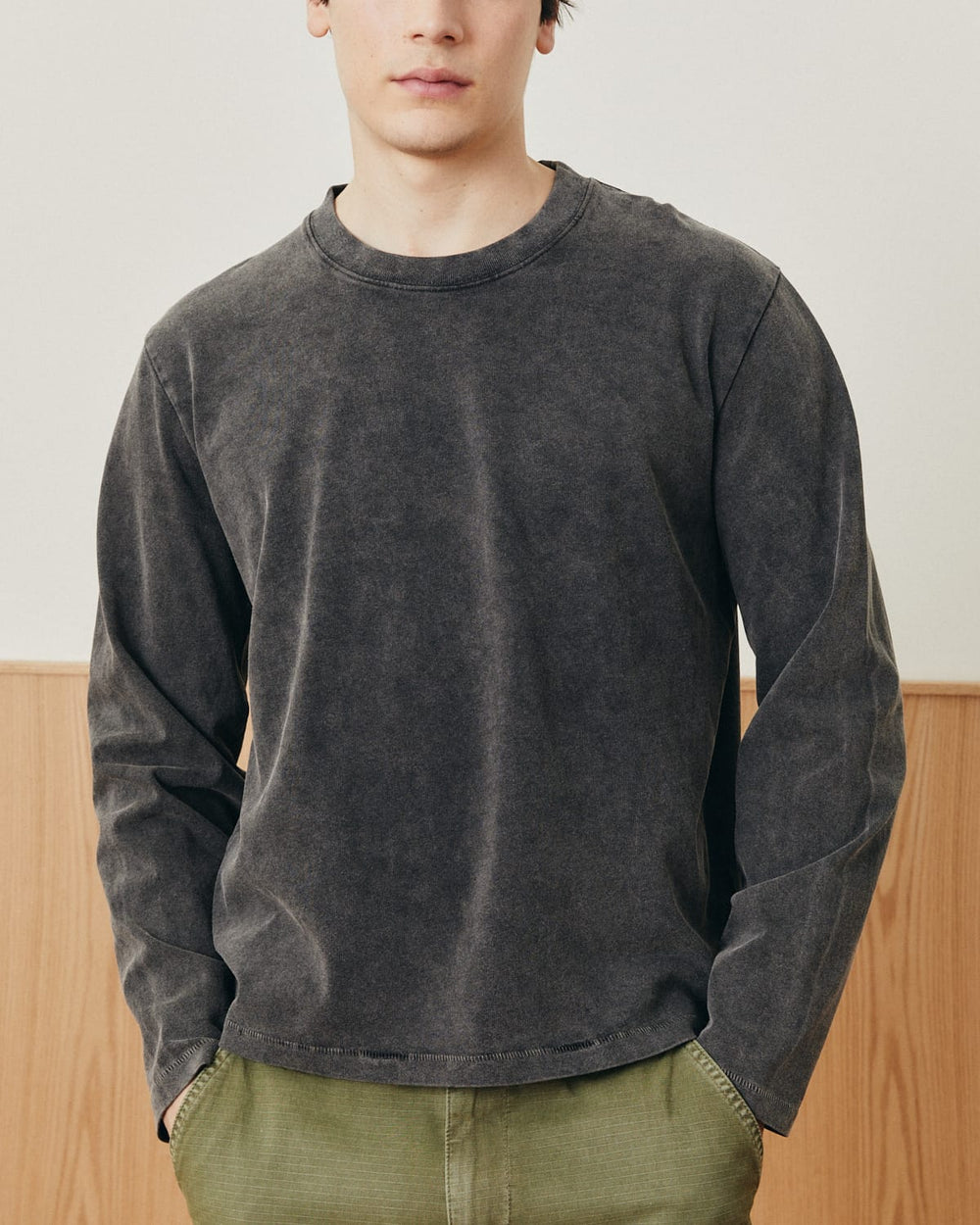 Garment Dye LS Tee - Black