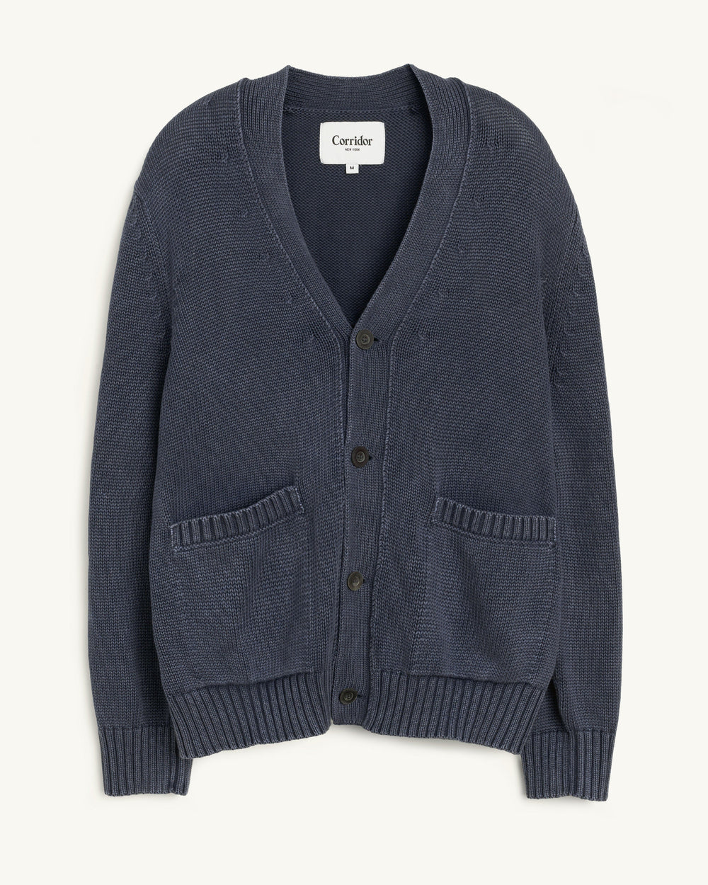 Acid Wash Cardigan - Midnight-Knit Cardigan-Alpafina-Corridor