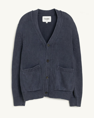 Acid Wash Cardigan - Midnight-Knit Cardigan-Alpafina-Corridor