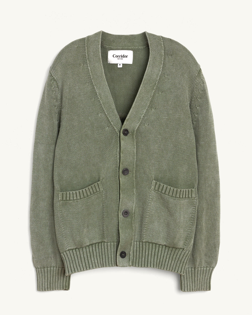 Acid Wash Cardigan - Seafoam-Knit Cardigan-Alpafina-Corridor