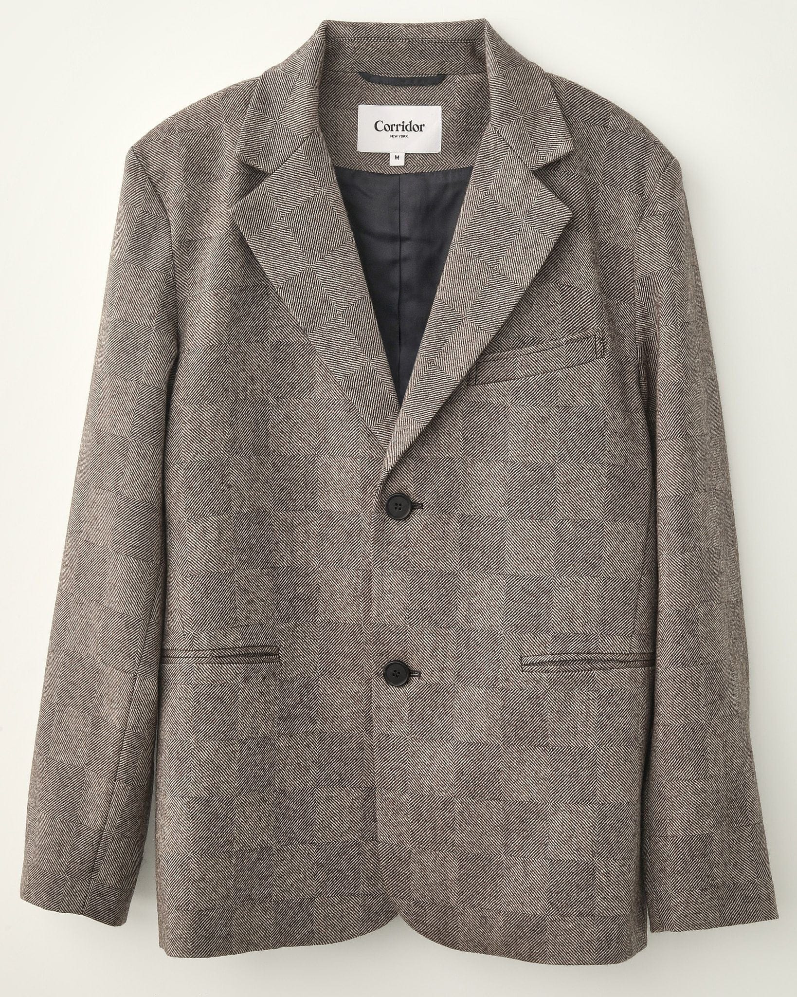 Check 2 Button Blazer – Corridor