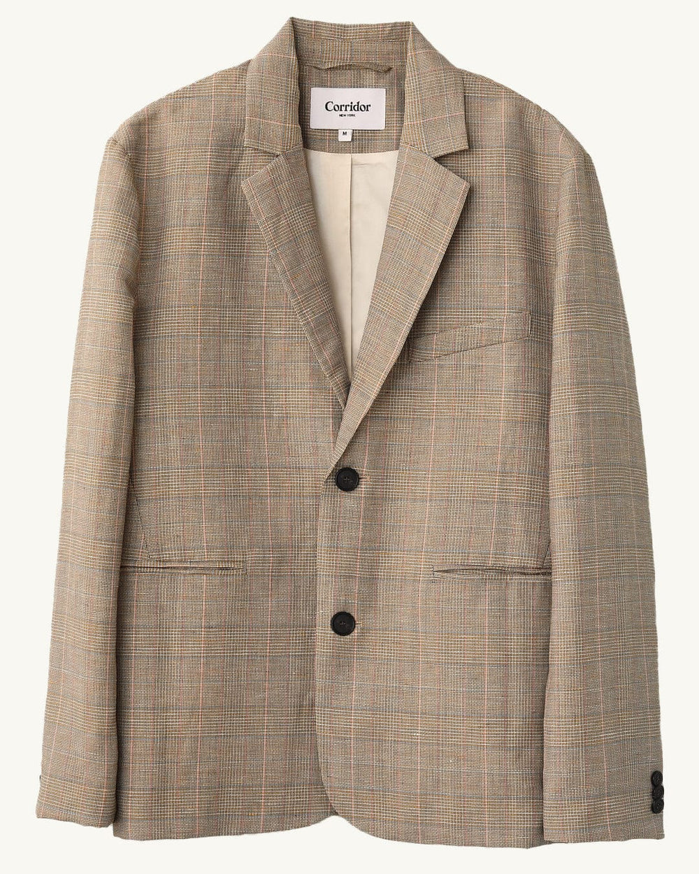 Plaid Linen Blazer-Blazer-Novo Look-Corridor