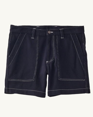 Bedford Cord Camp Pocket Shorts - Black