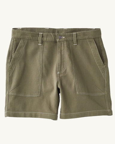 Bedford Cord Camp Pocket Shorts - Olive