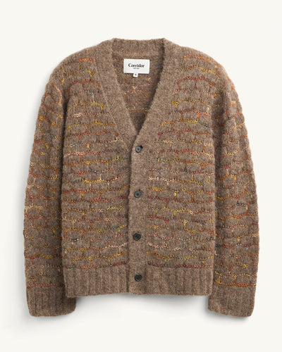 Raga Cardigan - Brown-Cardigan-Innovative Knitwear-Corridor