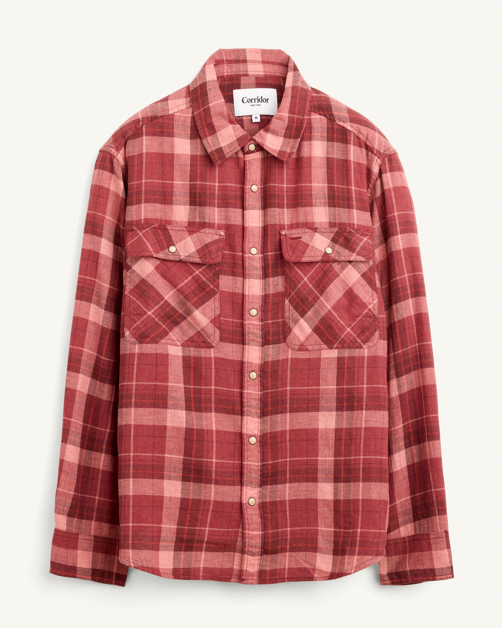 Red Rocks LS-LS w/ 1 Chest Pocket-Original Madras Trading Co. (OMTC)-Corridor