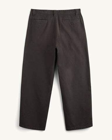 Wide Twill Pant - Brown