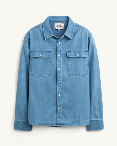Herringbone LS-LS w/ 1 Chest Pocket-Original Madras Trading Co. (OMTC)-Corridor