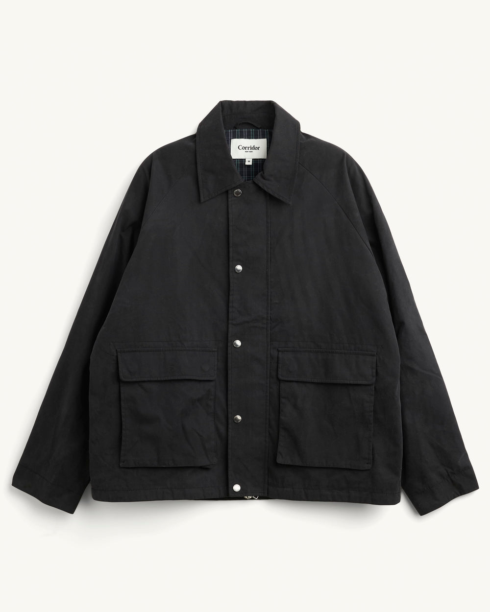 Waxed Cotton Trail Jacket - Black-Coat-Black Q-Corridor