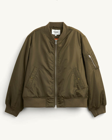 Nylon Bomber Jacket - Army
