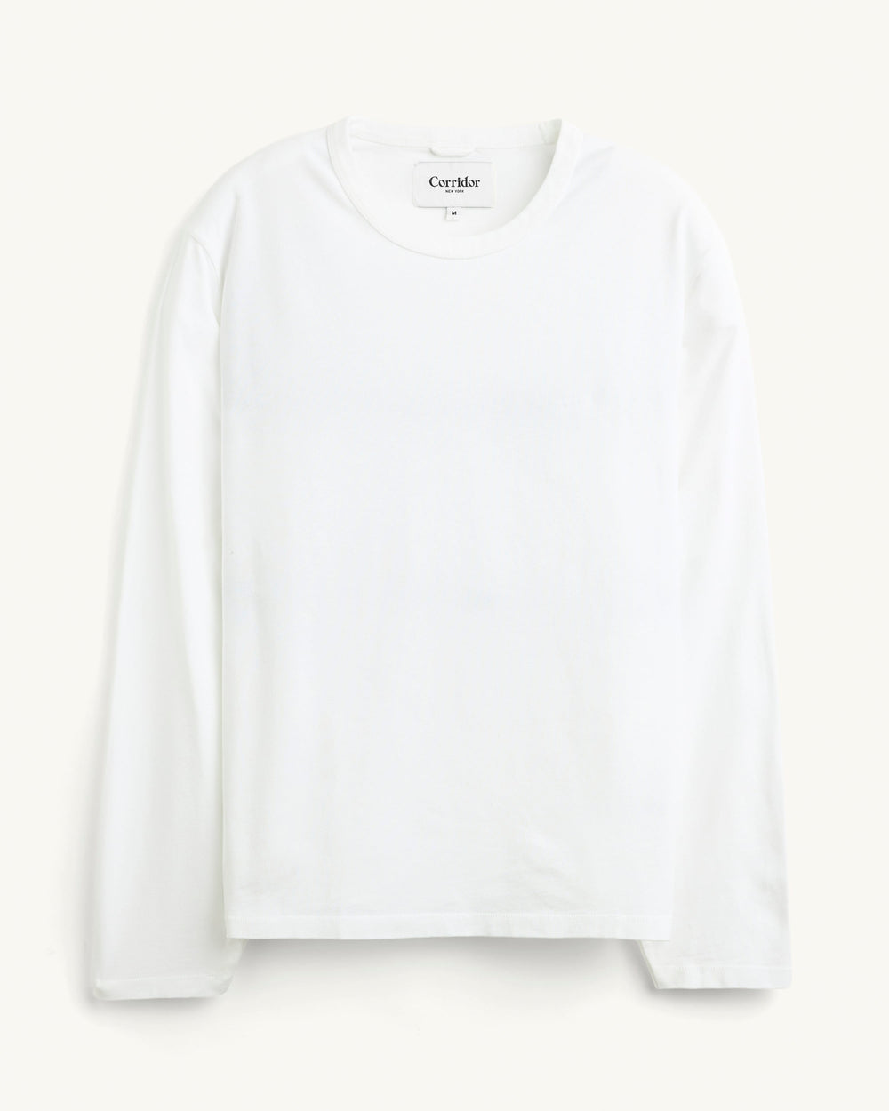 Garment Dye LS Tee - White
