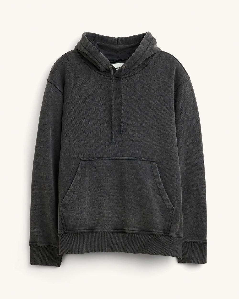 Heavyweight French Terry Hoodie - Black-Sweatshirt-Siena-Corridor