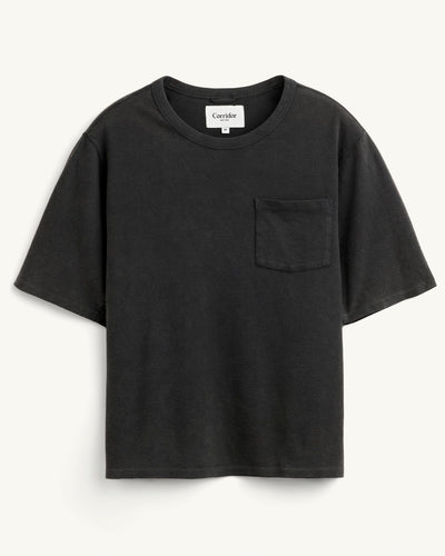 Washed Terry T-Shirt - Black-T-Shirt-Siena-Corridor