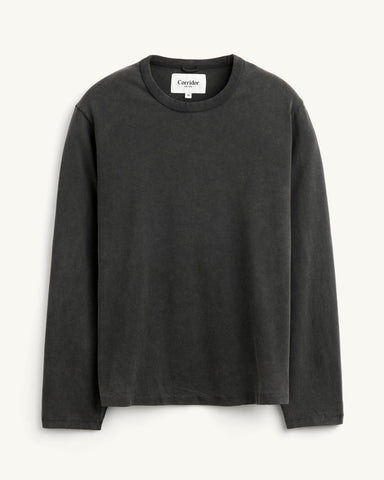 Garment Dye LS Tee - Black