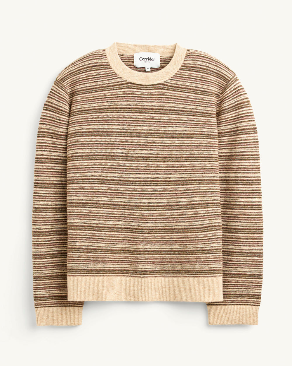 Mini Stripe Crewneck-Crewneck Sweater-Black Q-Corridor