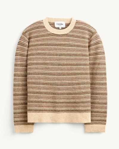 Mini Stripe Crewneck-Crewneck Sweater-Black Q-Corridor