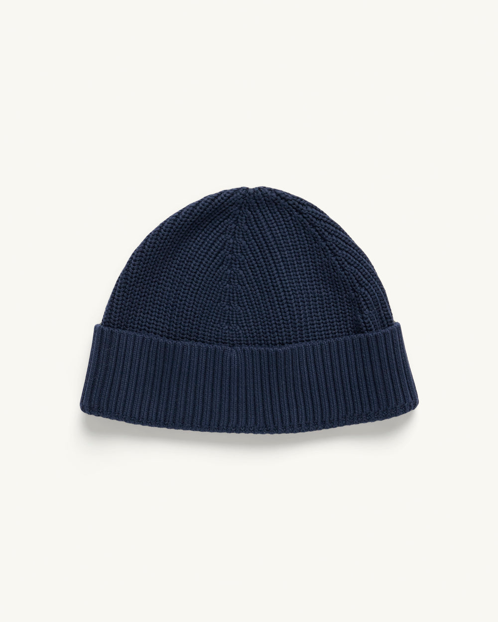 Washed Cotton Beanie - Navy-Beanie-Black Q-Corridor