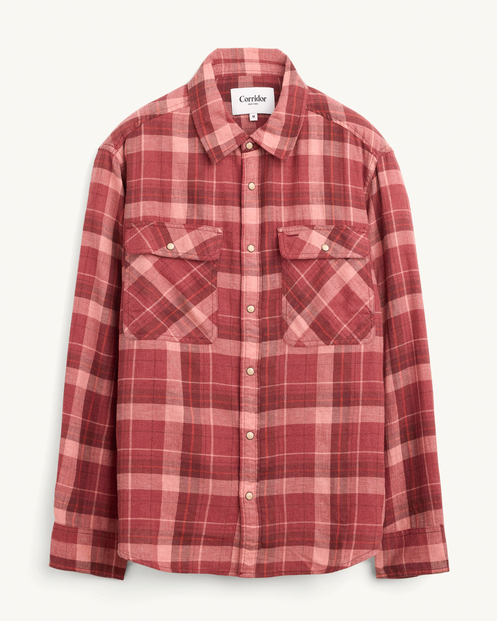 Red Rocks LS-LS w/ 1 Chest Pocket-Original Madras Trading Co. (OMTC)-Corridor