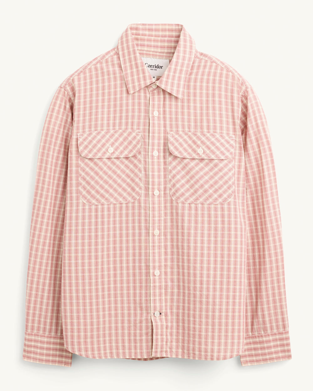 Americana Check LS - Red-LS Shirt-Earth Sea Trading-Corridor