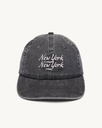 Washed Script Cap - Black-Cap-Merch Sourcing-Corridor
