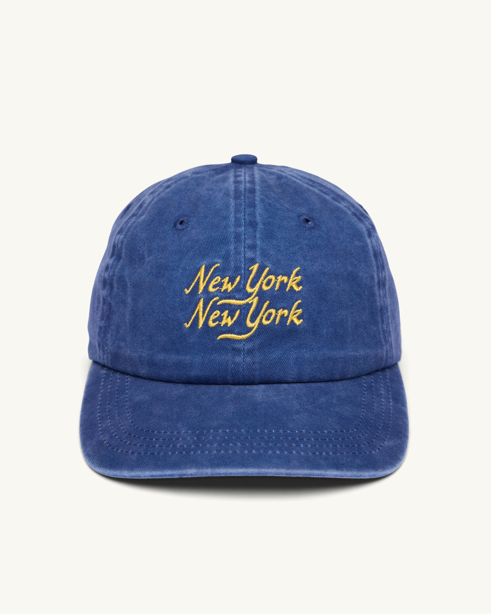 Washed Script Cap - Navy-Cap-Merch Sourcing-Corridor