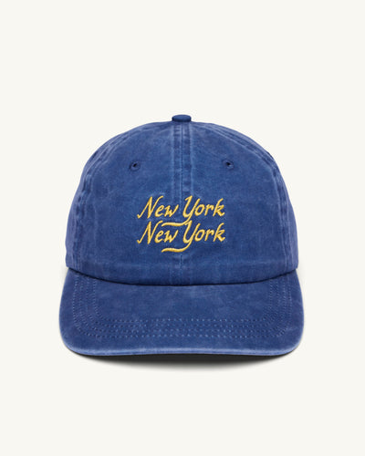 Washed Script Cap - Navy-Cap-Merch Sourcing-Corridor
