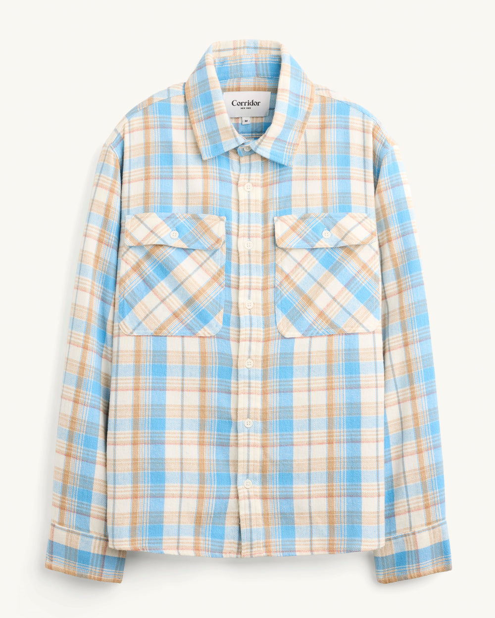 Vintage Plaid Flannel LS-LS w/ 2 Chest Pockets-Ekviraa Designs-Corridor