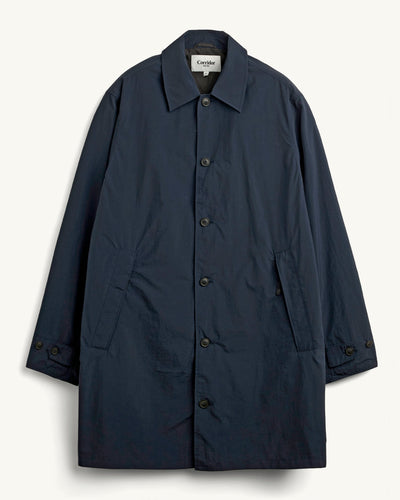 Mac Coat - Navy-City Mac Coat-Black Q-Corridor