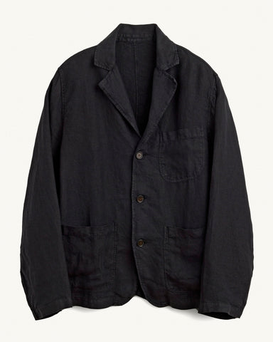 Linen Blazer - Black