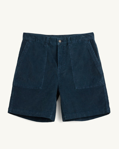 Cord Camp Shorts - Navy-Short-Real-Corridor