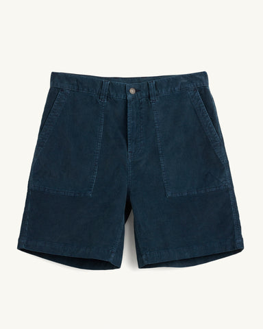 Cord Camp Shorts - Navy