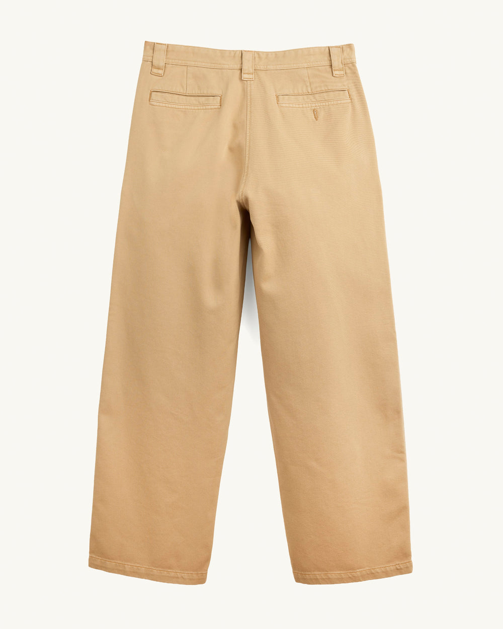 Wide Twill Pant - Tan-Trouser-Real-Corridor