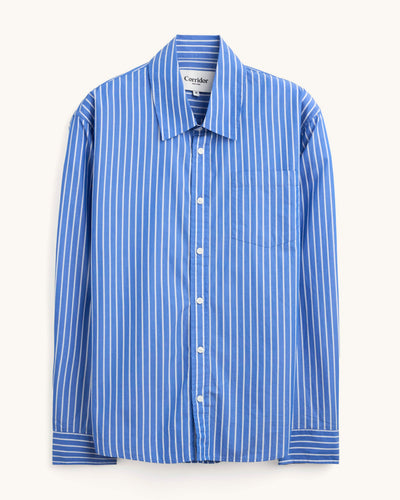 Berg Stripe LS - Blue-Long Sleeve Shirt-Real-Corridor