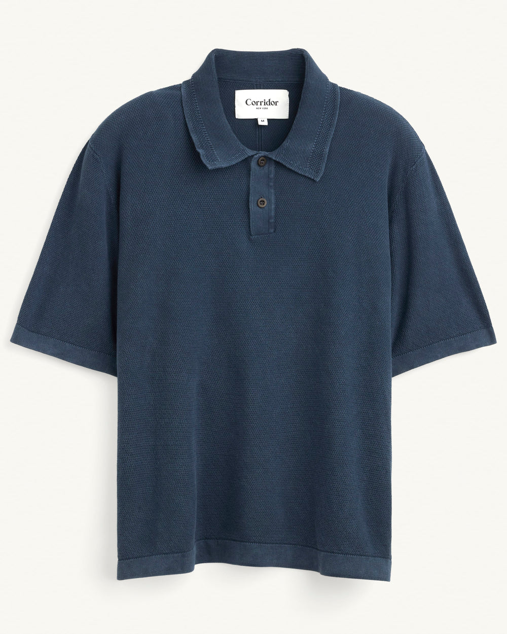 Knit Polo - Navy-Crewneck-Alpafina-Corridor