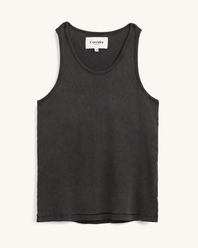 Ribbed Tank - Black-Tank Top-Siena-Corridor