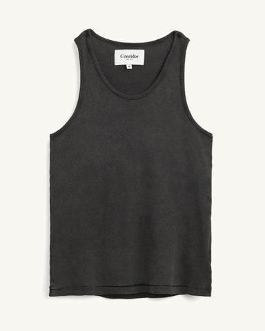 Ribbed Tank - Black