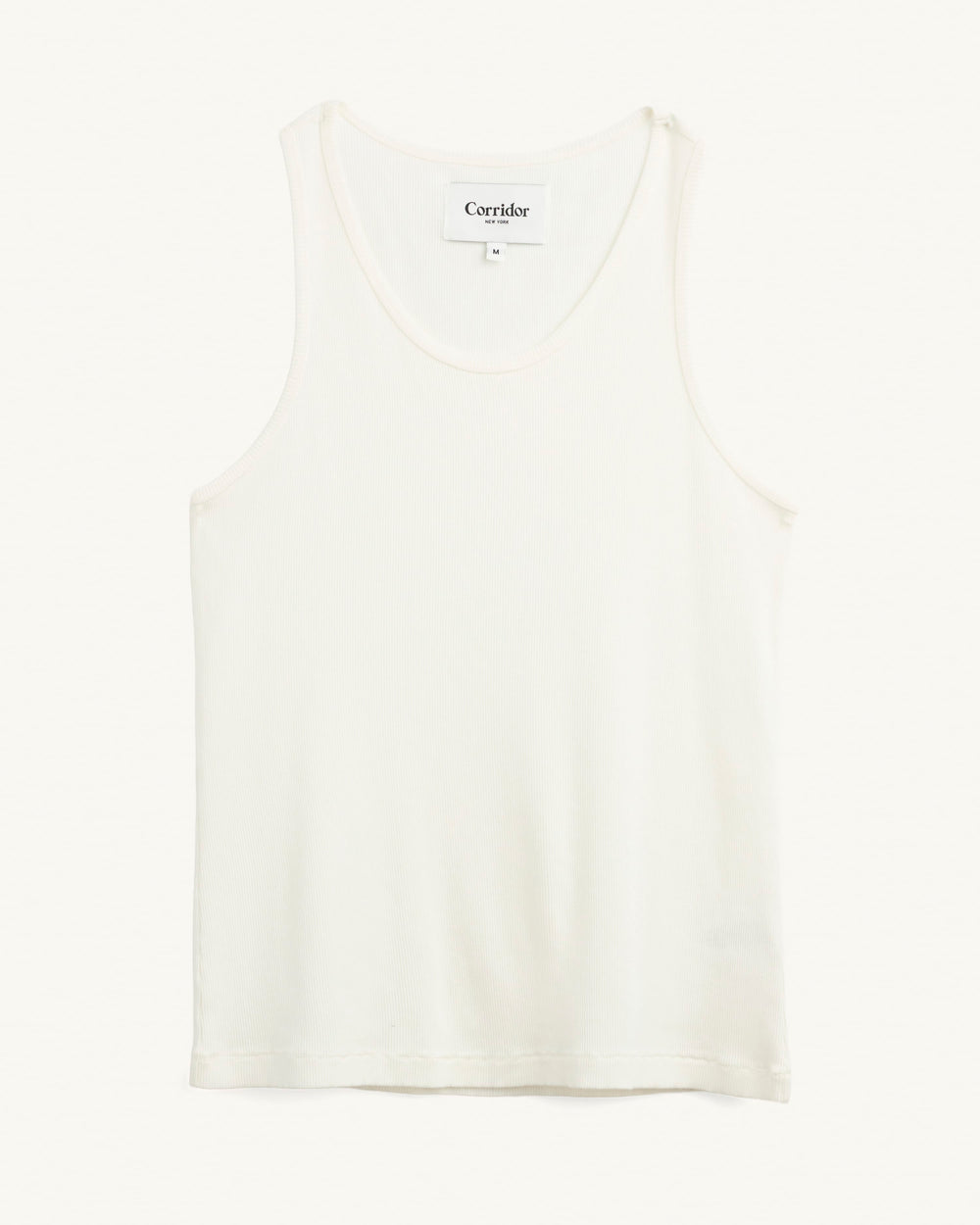 Ribbed Tank - White-Tank Top-Siena-Corridor