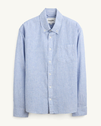 Linen Stripe LS - Blue