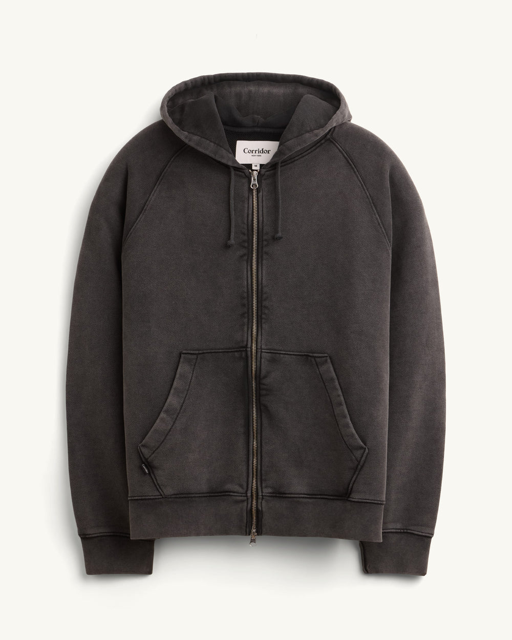 Heavyweight Zip Hoodie - Black-Sweatshirt-Siena-Corridor