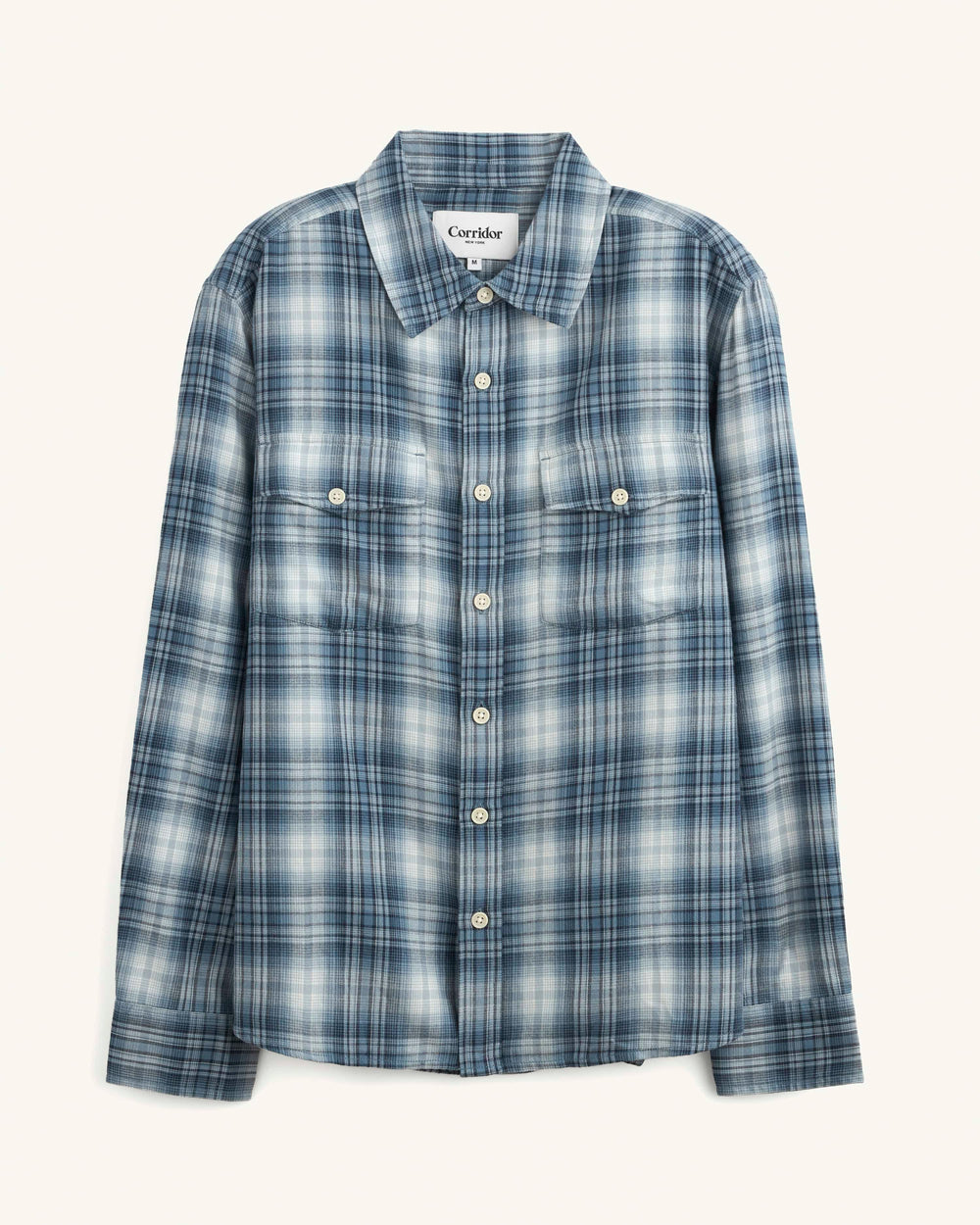 Rapids LS - Blue-LS w/ 2 Chest Pockets-Original Madras Trading Co. (OMTC)-Corridor