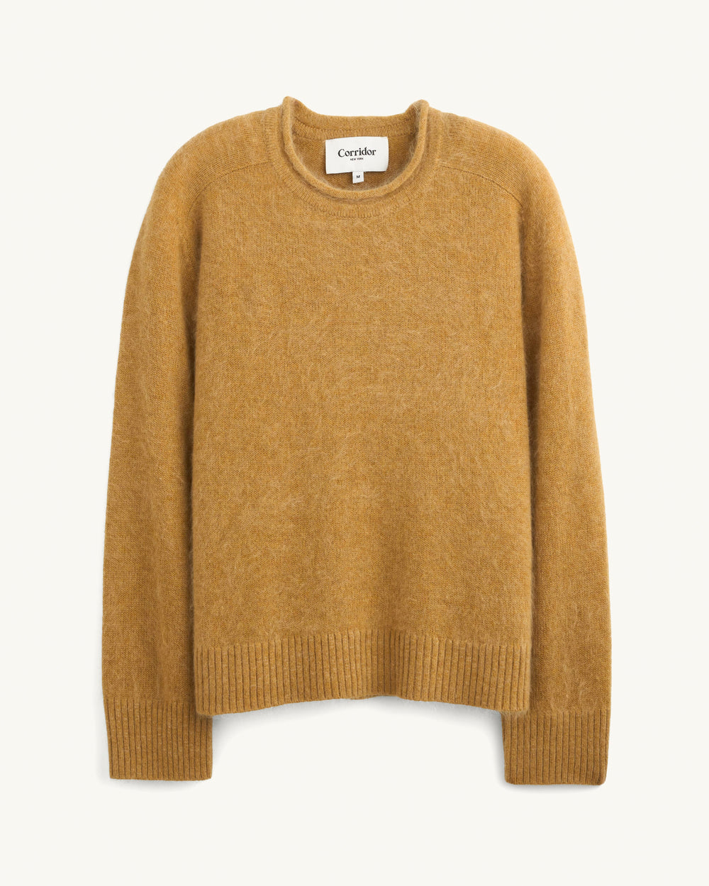 Wool Cashmere Rollneck - Gold-Rollneck Sweater-Black Q-Corridor