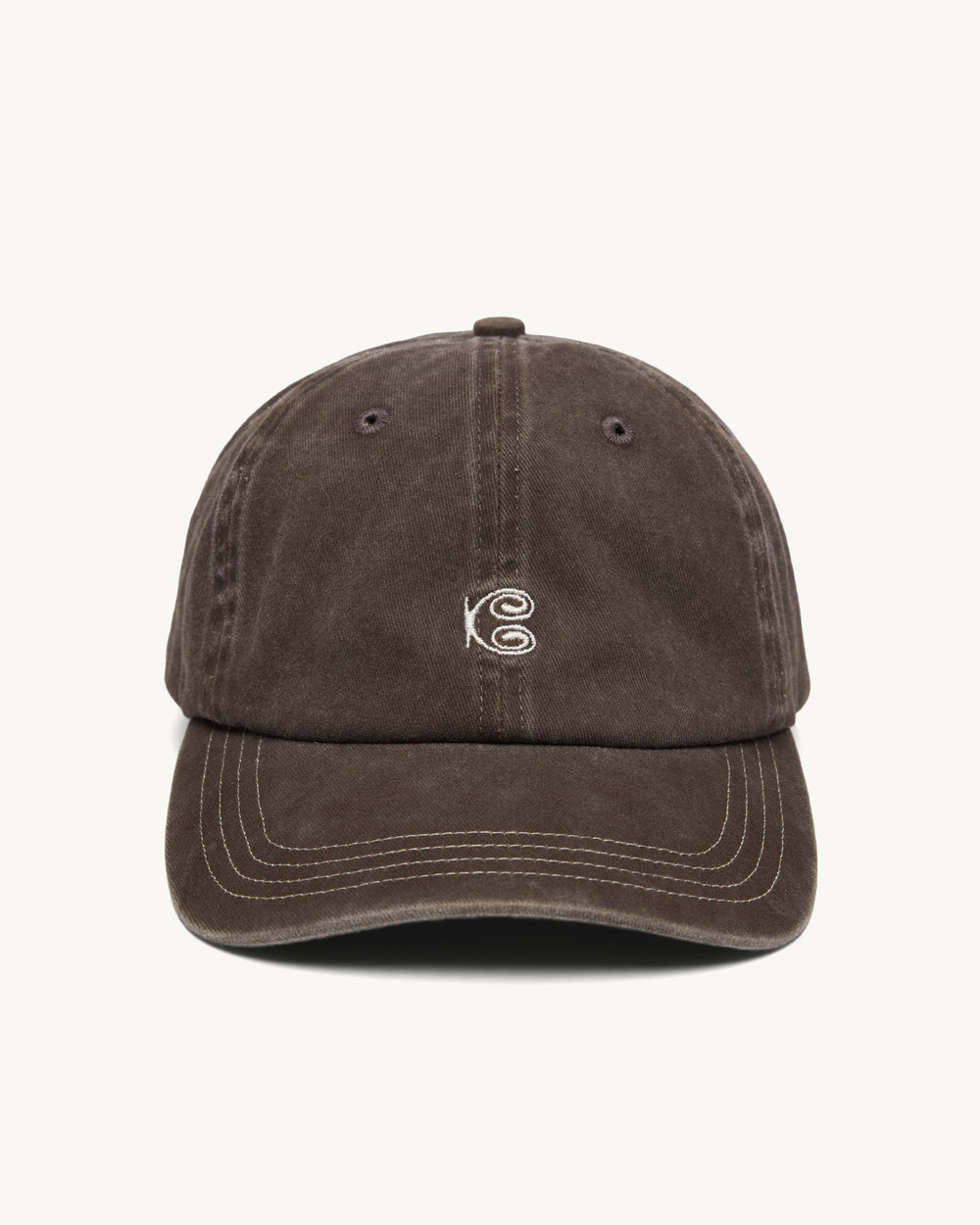 Symbol Embroidery Cap - Brown